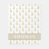 Persoonlijke Greyhound (Reekleurig)  Fleece Deken (Voorkant)