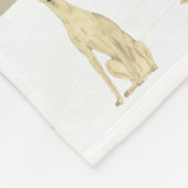 Persoonlijke Greyhound (Reekleurig) Fleece Deken (Hoek)