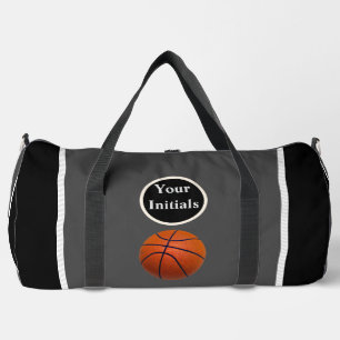 Persoonlijke grijze zwarte basketbal plunjezak