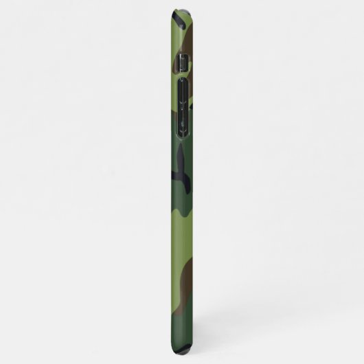 Persoonlijke groene CAMO Camouflage BUDGET iPhone Hoesje (Linkerkant)