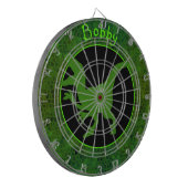 Persoonlijke Groene Dinosaur Huid Dartbord (Voorkant Links)