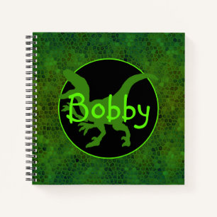 Persoonlijke Groene Dinosaur Huid Notitieboek