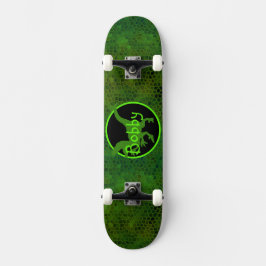 Persoonlijke Groene Dinosaur Huid Skateboard