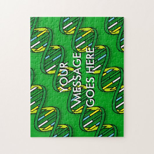 Persoonlijke groene DNA-medische wetenschap Legpuzzel (Verticaal)