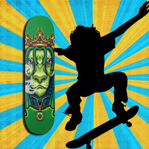 Persoonlijke groene LION WEED KING Trucker Hat Skateboard
