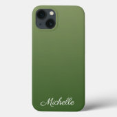 Persoonlijke groene ombre Hoesje-Mate iPhone case (Achterkant)