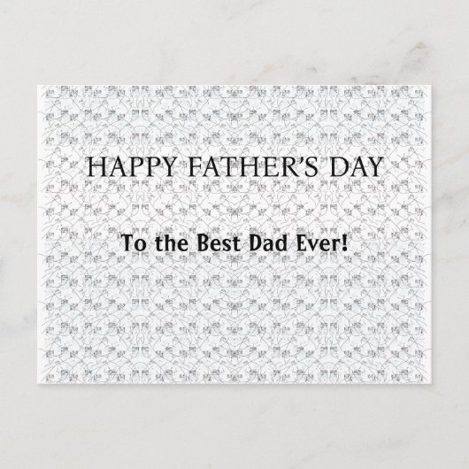 Persoonlijke groet voor vader, opa of echtgenoot feestdagenkaart (Voorkant)