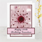 Persoonlijke groetings-kaart - Cherry Blossom Kaart (Gele Bloem)