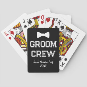 Persoonlijke Groom Crew Bachelor Party Jacht Pokerkaarten