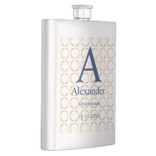 Persoonlijke Groomsman Flask met aangepaste naam e Flacon