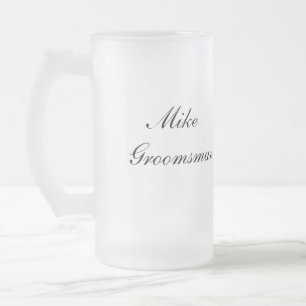 Persoonlijke Groomsman-Mok Matglas Bierpul