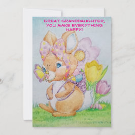 Persoonlijke Grootkleindochter Wenskaart Feestdagenkaart