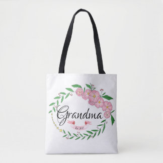 Persoonlijke grootmoeder - Ventilator - Wreath Tote Bag