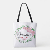 Persoonlijke grootmoeder - Ventilator - Wreath Tote Bag (Achterkant)