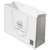 Persoonlijke grote cadeautas voor merkprofilering (Achterkant Gekanteld)