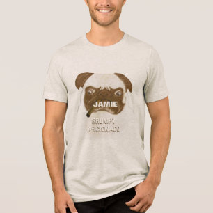 Persoonlijke Grumpy AFICIONADO Puggy sigaar Tri-Blend Shirt