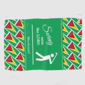 Persoonlijke GUYANA Golfhanddoek (Horizontaal)
