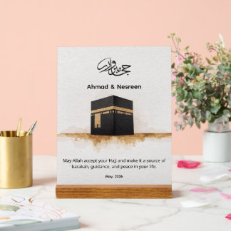 Persoonlijke Hajj Mabroor Kaaba Acryl Bord