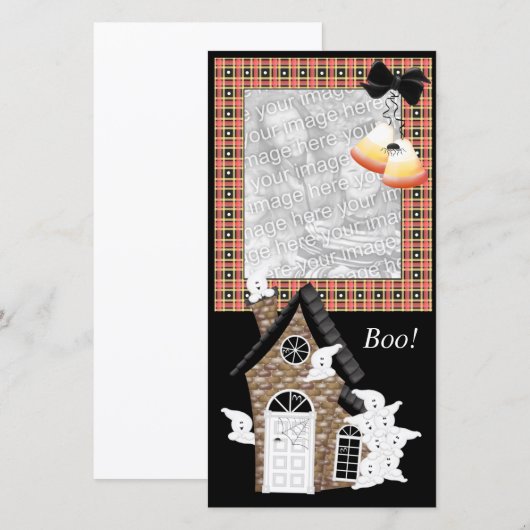 Persoonlijke Halloween-fotokaarten (Voorkant / Achterkant)