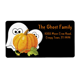 Persoonlijke Halloween Geesten Pompoen Sticker