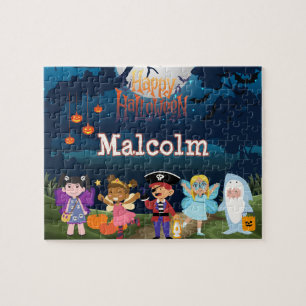 Persoonlijke Halloween Kinderrader Legpuzzel