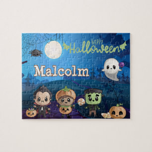 Persoonlijke Halloween Monster Kind Puzzle Legpuzzel