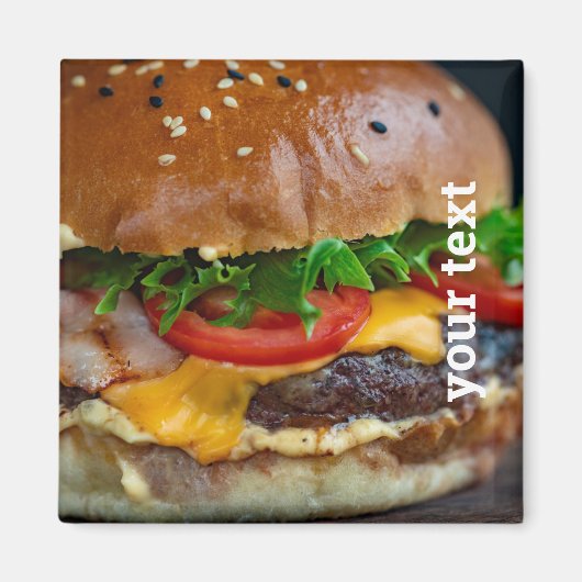 Persoonlijke Hamburger Photo Magnet Magneet (Voorkant)