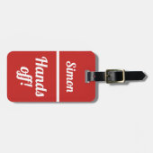 Persoonlijke handen uit | Funny Bagagelabel (Voorkant horizontaal)
