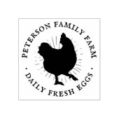 Persoonlijke handgemaakte kippeneieren rubberstempel (Afrduk)