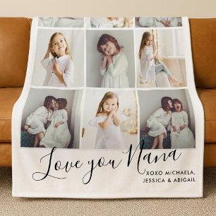 Persoonlijke handgeschreven liefde jullie nana 9-f fleece deken