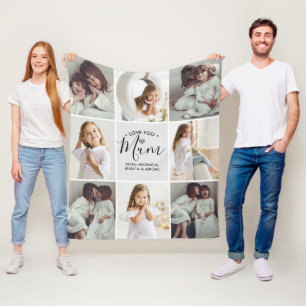 Persoonlijke handgeschreven liefde voor je moeder  fleece deken