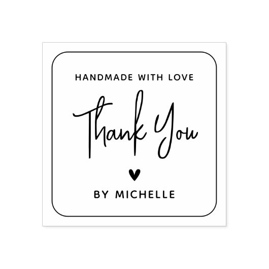 Persoonlijke handleiding Dank u Rubberstempel (Afrduk)