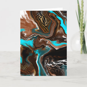 Persoonlijke Happy Birthday  Abstracte kunst Kaart