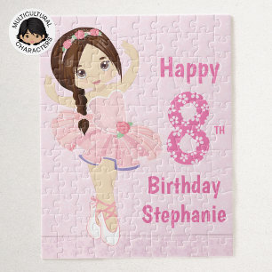 Persoonlijke Happy Birthday Ballerina Legpuzzel