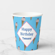 Persoonlijke Happy Birthday-bekertjes - Van Ice Cr