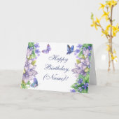 Persoonlijke Happy Birthday  Floral Kaart (Gele Bloem)