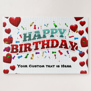 Persoonlijke Happy Birthday Legpuzzel