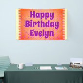 Persoonlijke Happy Birthday Spandoek (Beurs)