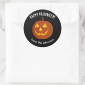 Persoonlijke Happy Halloween-stickers zegels (Tas)
