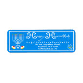 Persoonlijke Happy Hanukkah Holiday Etiket (Voorkant)