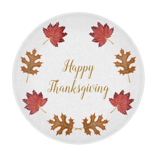 Persoonlijke Happy Thanksgiving Snijplank (Voorkant)