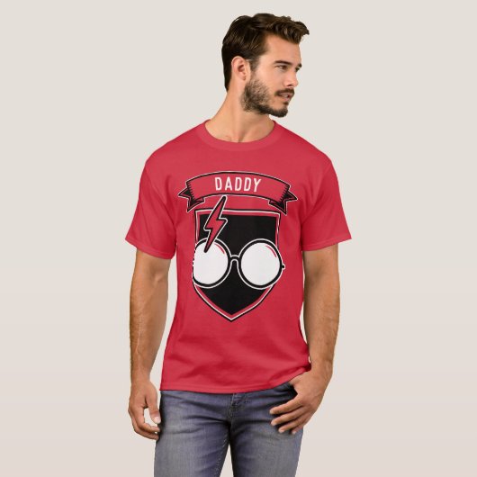 Persoonlijke HARRY POTTER™-badge T-shirt (Voorkant volledig)