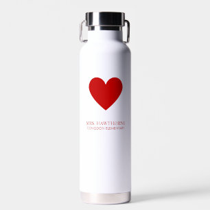 Persoonlijke Hart voor Leraren Waterfles
