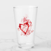 Persoonlijke harten glas (Achterkant)