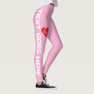 Persoonlijke Hartslag over Roze Leggings