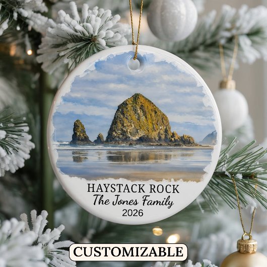 Persoonlijke Haystack Rock Versiering, Aangepast O Keramisch Ornament