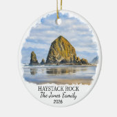 Persoonlijke Haystack Rock Versiering, Aangepast O Keramisch Ornament (Links)