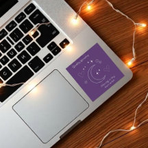 Persoonlijke Hemel Maan & Sterren Laptop Sticker