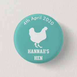 Persoonlijke hen Night Badge Ronde Button 3,2 Cm