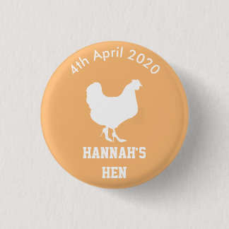 Persoonlijke hen Night Badge Ronde Button 3,2 Cm